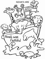 Coloring Ark Bible Noah Pages Noahs Printable Story Sunday School  sketch template