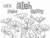 Lets Make Allah Happy Coloring PAge By Digital Things Crafts  TpT sketch template
