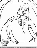 Adventure Time Coloring Pages Ice King sketch template
