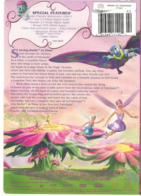 Barbie Fairytopia Childrens DVD 2005