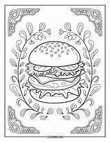 85  Cheeseburger Coloring Pages For Kids & Adults Free Printable PDFs sketch template