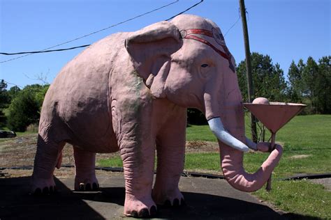 Pink Elephant with Martini Glass | Seen in Cross Plains, TN … | Flickr