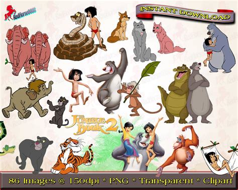 86 Disney The Jungle Book Character PNG Images by RedHorse0088