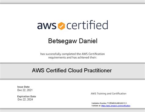 AWS Certified Cloud Practitioner Certificate | PDF