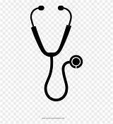 Stethoscope Coloring  Page Full Size PNG sketch template