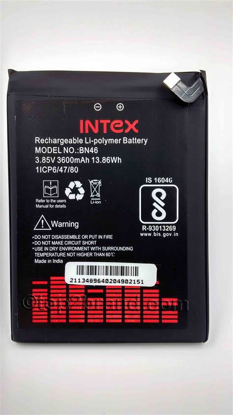 BN46 Xiaomi Redmi Note 6 battery by intex | THE TOP BRAND STORE