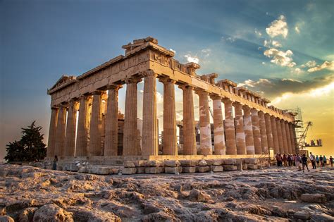 Photo: Sunset at the Parthenon in Athens, Greece