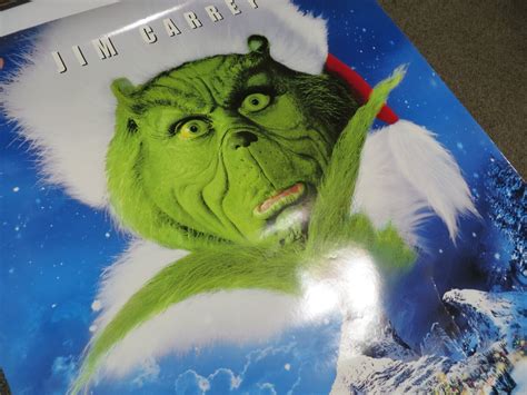 THE GRINCH MOVIE POSTER ORIGINAL Theater Hung 27x40 JIM CARREY 2000 ...