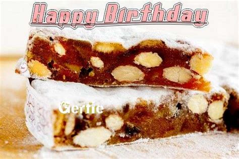 Happy Birthday Gertie Song with Cake Images