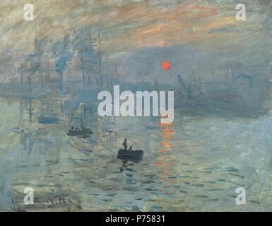 Impression, Sunrise (soleil levant) (1872) Painting by Claude Monet - Very high resolution and ...