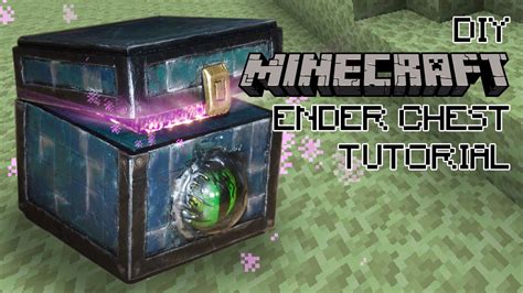 DIY MINECRAFT ENDER CHEST TUTORIAL / how to make an ENDER CHEST - YouTube