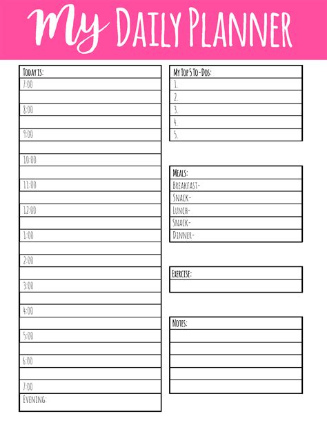 Free Printable Agenda Calendar - Lanae Maible