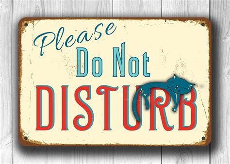 DO NOT DISTURB Sign Please do not disturb sign Vintage