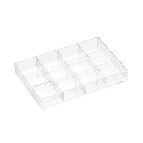 Clear Acrylic Small Stackable Trays | The Container Store