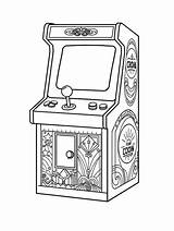 10  Free Arcade Machine Coloring Pages For Fun And Creativity PCPartsGeek sketch template