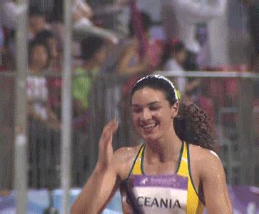 GIFs Of Hurdler Michelle Jenneke Dancing In The Rain Before A Race ...