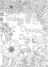 Positive Affirmation Coloring Pages sketch template
