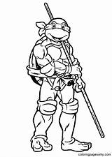 Ninja Turtles Coloring Pages Printable For Free Download sketch template