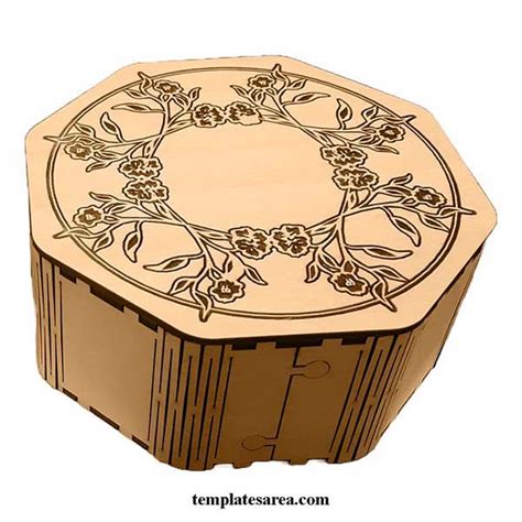 Laser-Cut Octagonal Box Template: Free Download