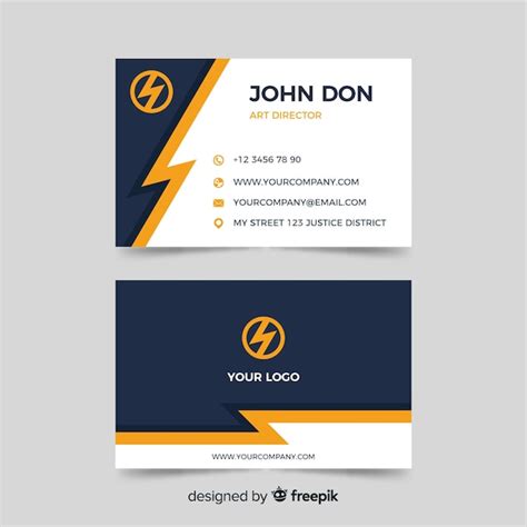 Electrical Business Card - Free Download on Freepik