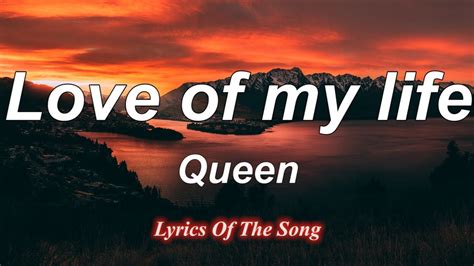 Queen - Love of my life (Lyrics) - YouTube