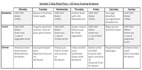 Obesity Code Meal Plan - Printable PDF