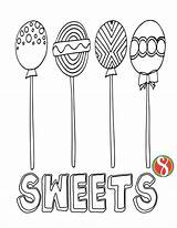 Free Candy Coloring Pages — Stevie Doodles sketch template