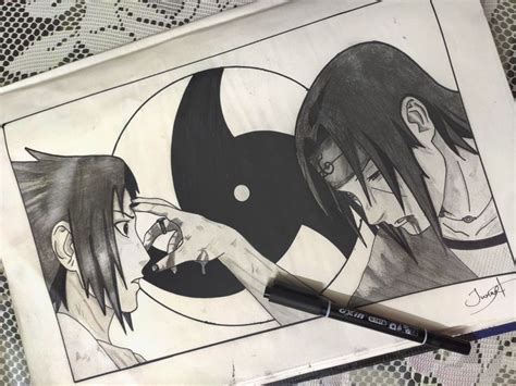 Itachi sasuke sketch | Anime face drawing, Sketches, Naruto sketch drawing