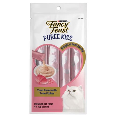 Fancy Feast Puree Kiss Tuna Puree With Tuna Flakes Cat Treats 40g – Kohepets