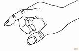 Coloriage  Main Pointant Coloriages à Imprimer Gratuits sketch template