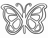 Butterfly Outline Printable  Coloring Home sketch template