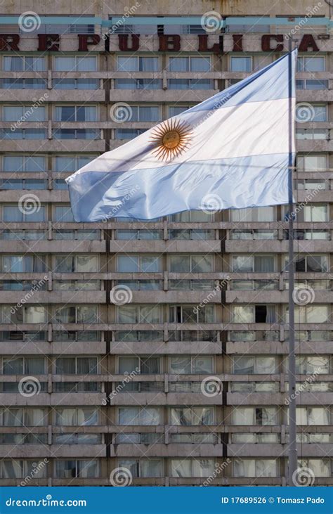 Argentinian Flag stock photo. Image of aires, building - 17689526