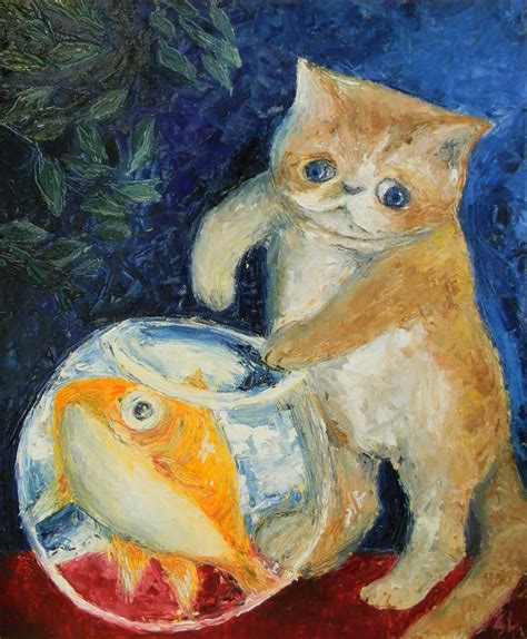 Quite a Funny Cat Painting by Soyja on DeviantArt