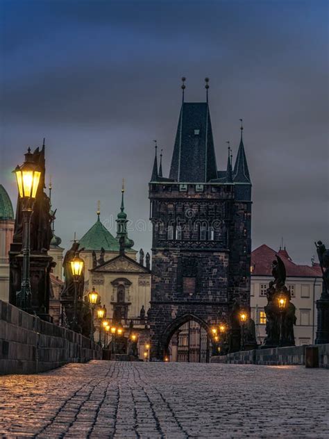 Charles Bridge at Night, Prague Stock Image - Image of republic, architecture: 112292759