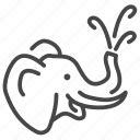 Songkran, thailand, festival, elephant, playing, water, splash icon - Download on Iconfinder