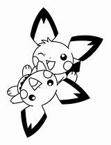 Pichu Pokemon Coloring Pages At GetColoringscom  Free Printable sketch template