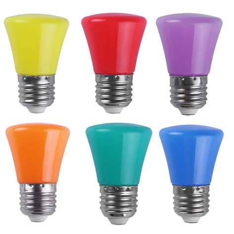 AWE-LIGHT 2W LED Colored Light Bulb E26 Medium Base Multi-colored Light Bulb for | eBay