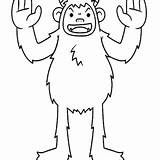 Yeti Coloring Pages Printable For Free Download sketch template