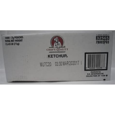 Chef's Quality Ketchup Packets (1000 ct) - Instacart