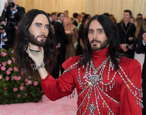 Photos: Jared Leto Takes His Own Severed Head to the Met Gala