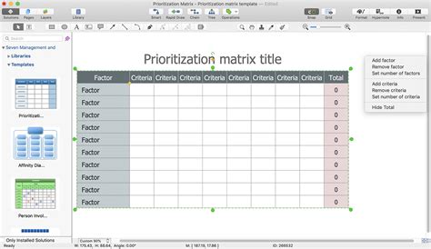 Prioritization Matrix Template