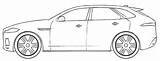 Jaguar Car Coloring Page sketch template