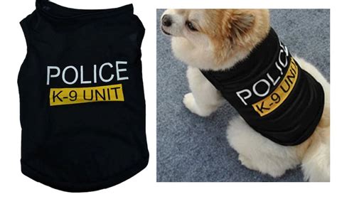 Dog Vest Coat Puppy Accessories Clothes Police K-9 Unit | Etsy