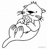 Otter Coloring Pages Printable For Free Download sketch template