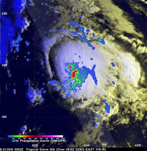 GPM Sees Powerful Storms Within Tropical Storm Ida | Precipitation Measurement Missions