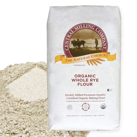 Amazon.com : 100% Organic Whole Dark Rye Flour - 25 lbs : Grocery & Gourmet Food