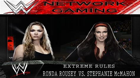 Ronda Rousey vs Stephanie McMahon Full Match WWE 2K14 Fantasy Match ...