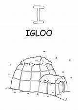 Igloo Letter Coloring Pages Printable Insect Alphabet Supercoloring  sketch template