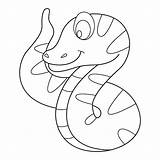 Realistic Snake Coloring Page Printable sketch template