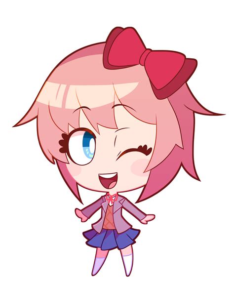 Chibi Sayori by Quariumarts on Newgrounds